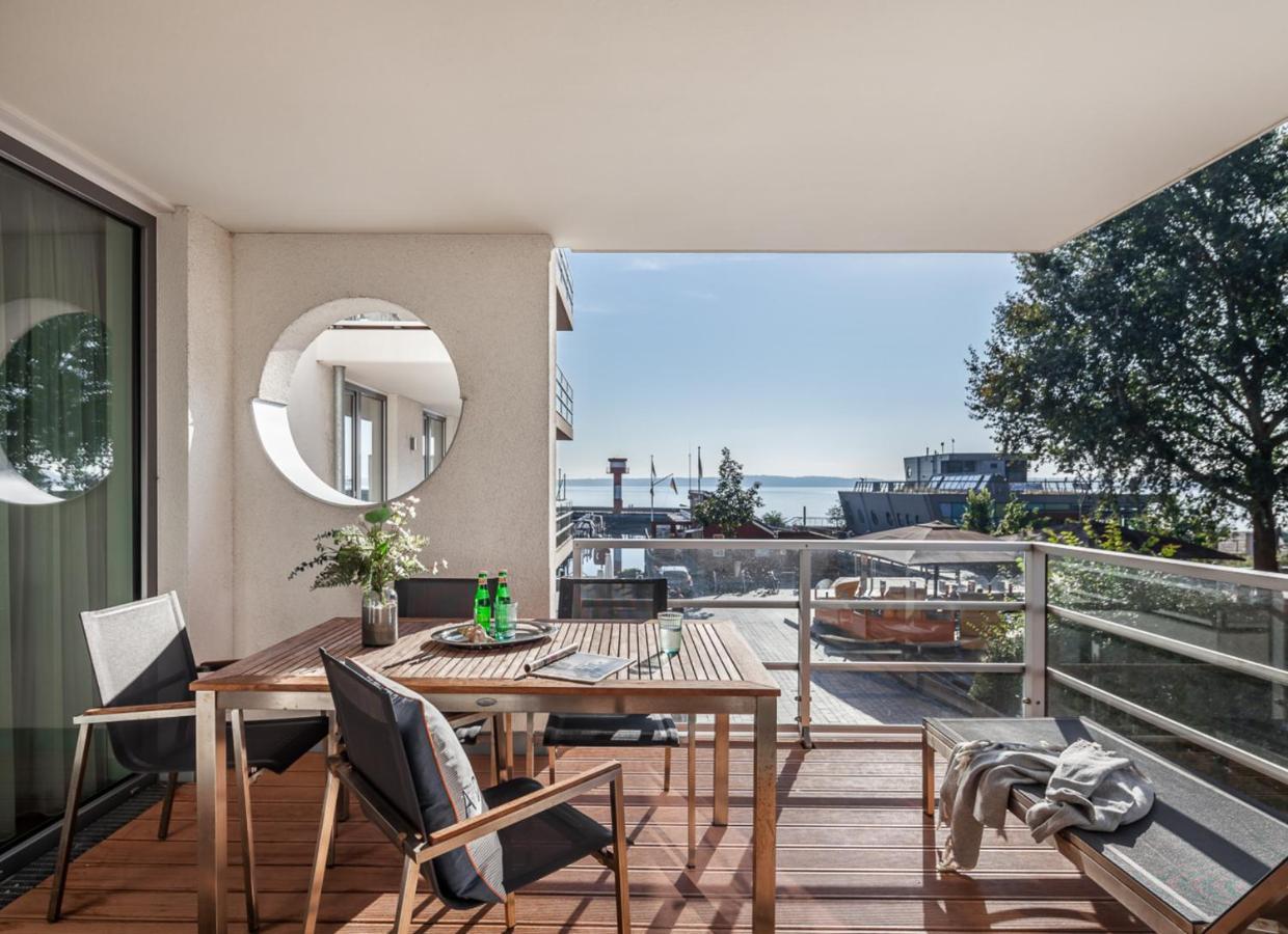 Apartmenthaus Hafenspitze Ap 5 - "Am Yachthafen 5" - Blickrichtung Offenes Meerstrandpromenade Eckernförde Exterior foto